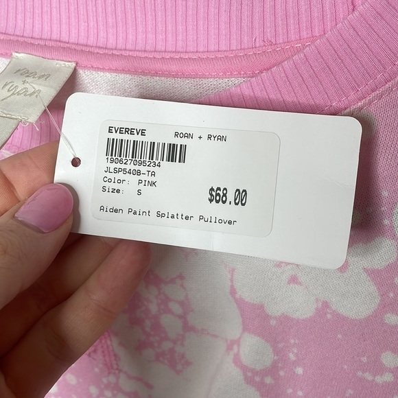 NWT Roan + Ryan Aiden Paint Splatter Pullover - Picture 7 of 12